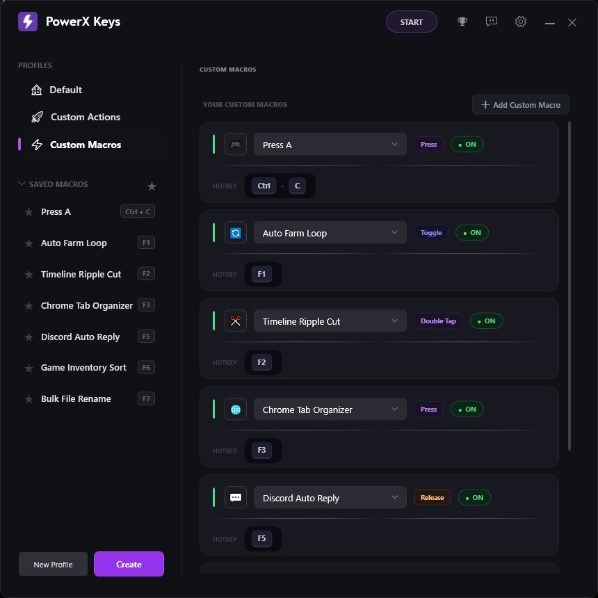 PowerX Keys Dashboard